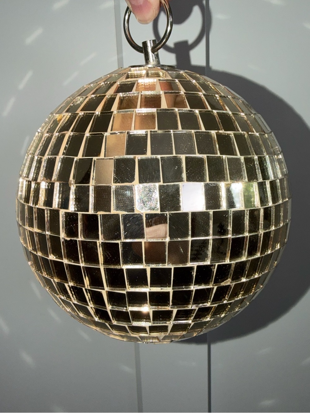 Disco Ball 6” Gold Mirrored Disco Ball Hanging Party Event Decor